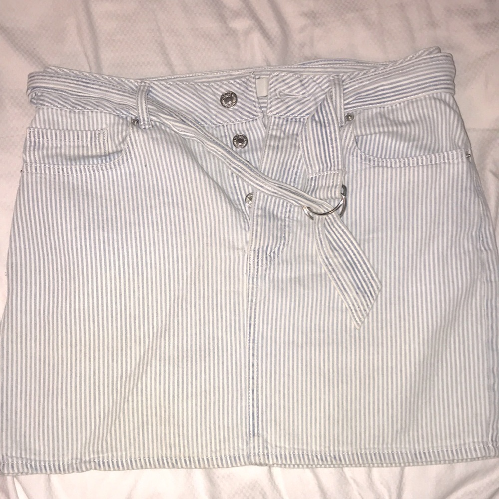 forever 21, medium, stripped skirt with belt